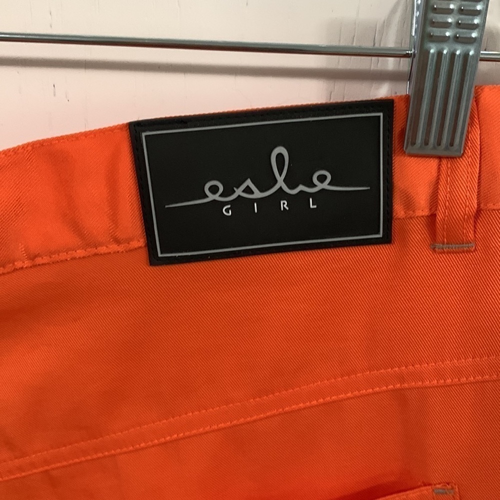 Campmor Isle Girl Orange Nylon Surf Capris pants Size 11 NWT many pockets - Picture 8 of 11